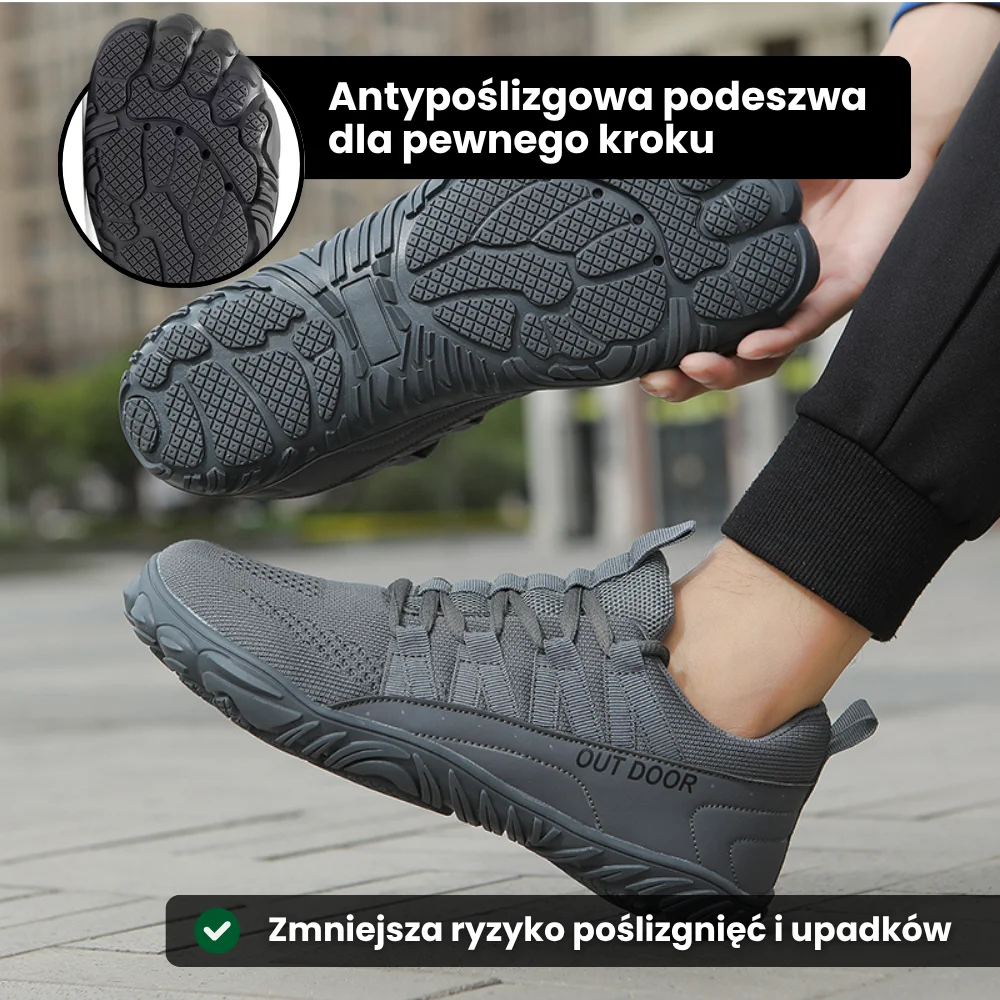 Pathway – buty outdoorowe Barefoot zapewniające szeroki komfort i zdrową postawę (unisex)