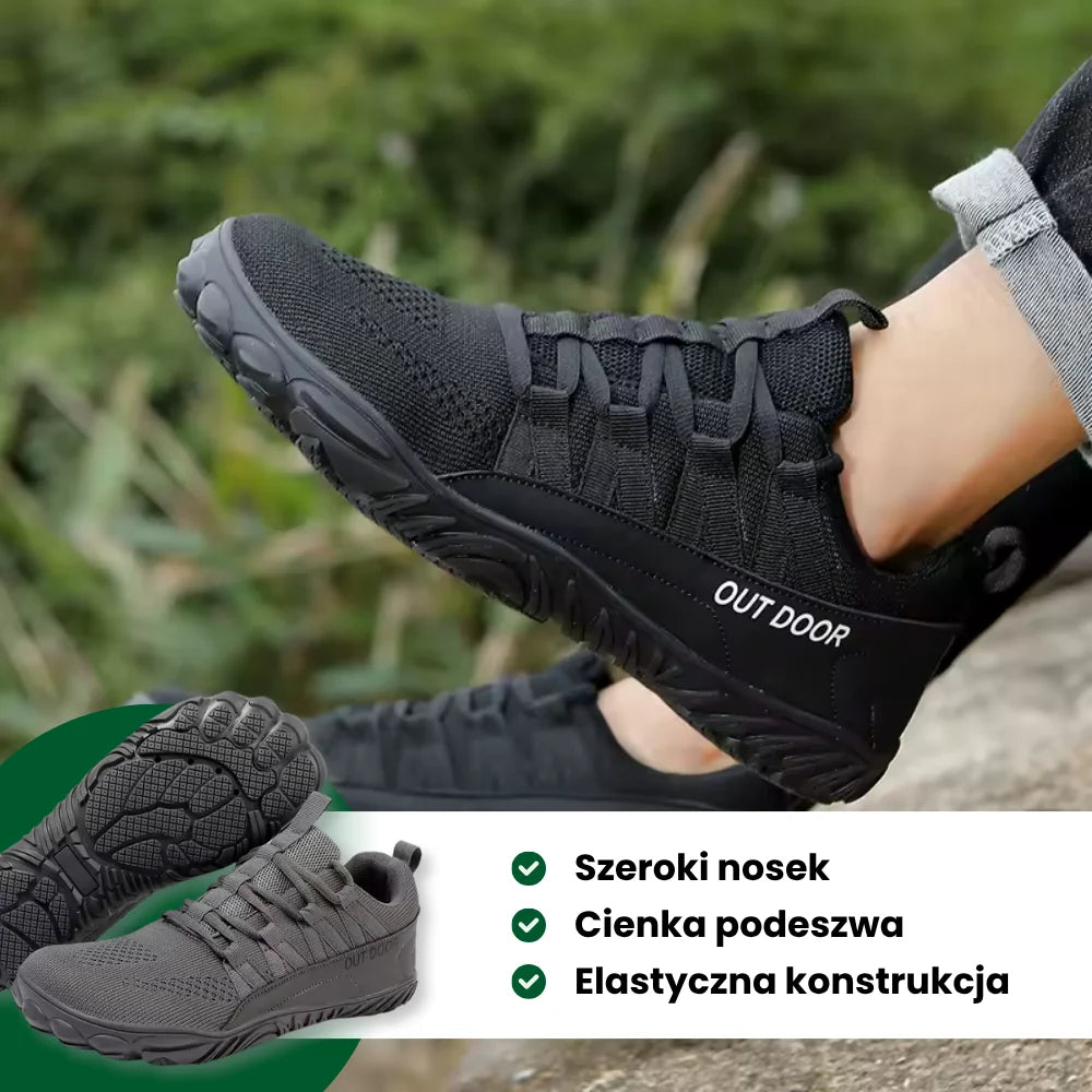 Pathway – buty outdoorowe Barefoot zapewniające szeroki komfort i zdrową postawę (unisex)