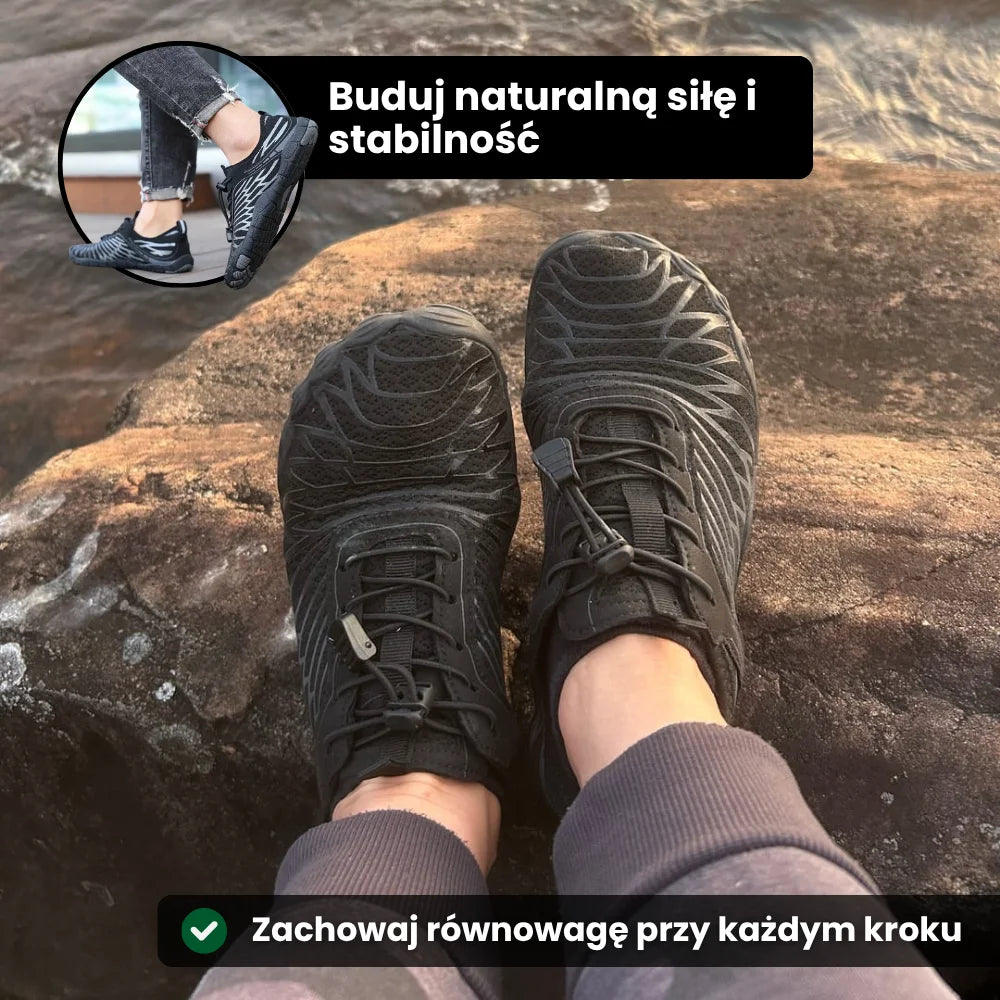 Nordic Flow – Naturalne buty do chodzenia boso, zapewniające bezbolesne chodzenie i prawidłową postawę (unisex)
