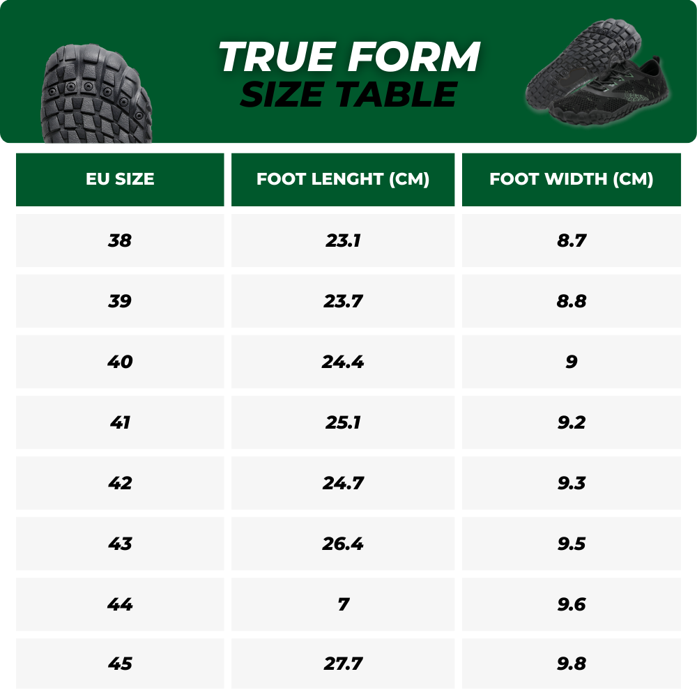 True Form – Barfotaskor för naturlig hållning och bekvämlighet (unisex)