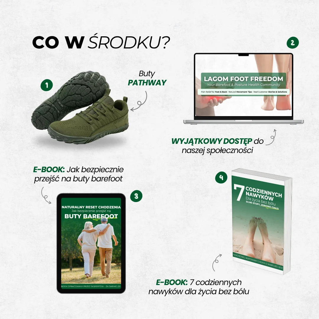 Pathway – buty outdoorowe Barefoot zapewniające szeroki komfort i zdrową postawę (unisex)