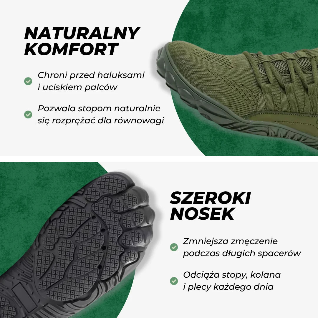 Pathway – buty outdoorowe Barefoot zapewniające szeroki komfort i zdrową postawę (unisex)