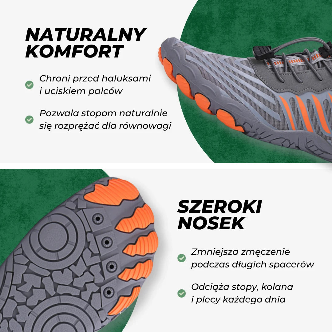 Core Step – buty barefoot zapewniające siłę i codzienną stabilność (unisex)