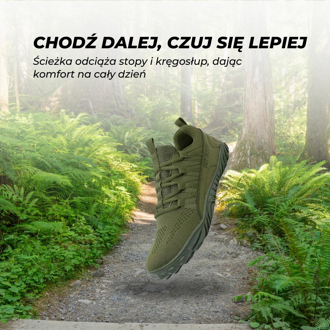 Pathway – buty outdoorowe Barefoot zapewniające szeroki komfort i zdrową postawę (unisex)