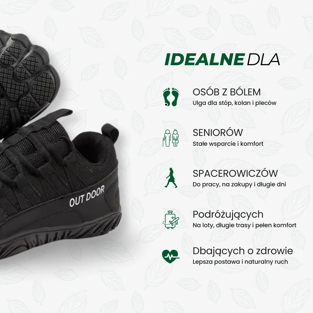 Pathway – buty outdoorowe Barefoot zapewniające szeroki komfort i zdrową postawę (unisex)