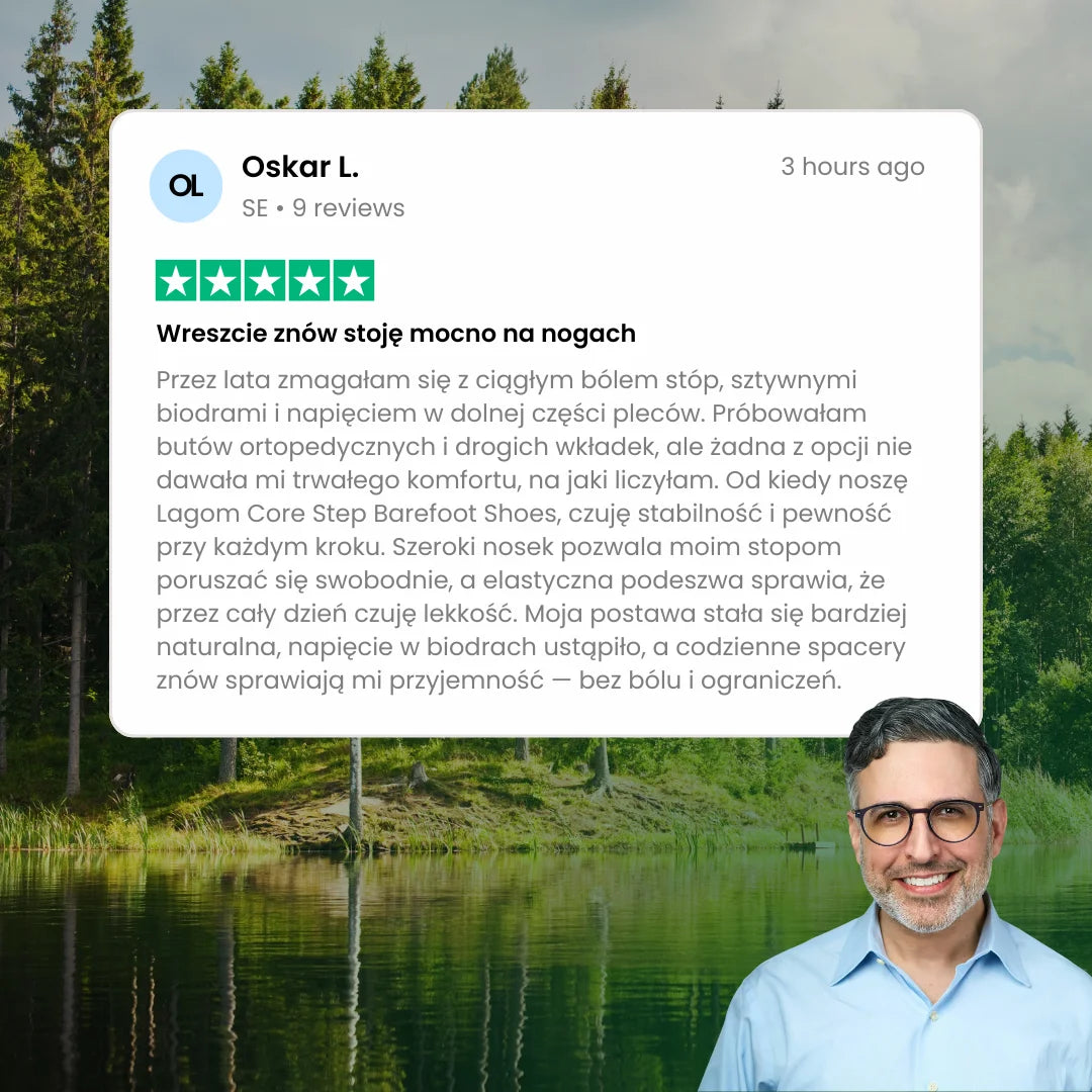 Core Step – buty barefoot zapewniające siłę i codzienną stabilność (unisex)