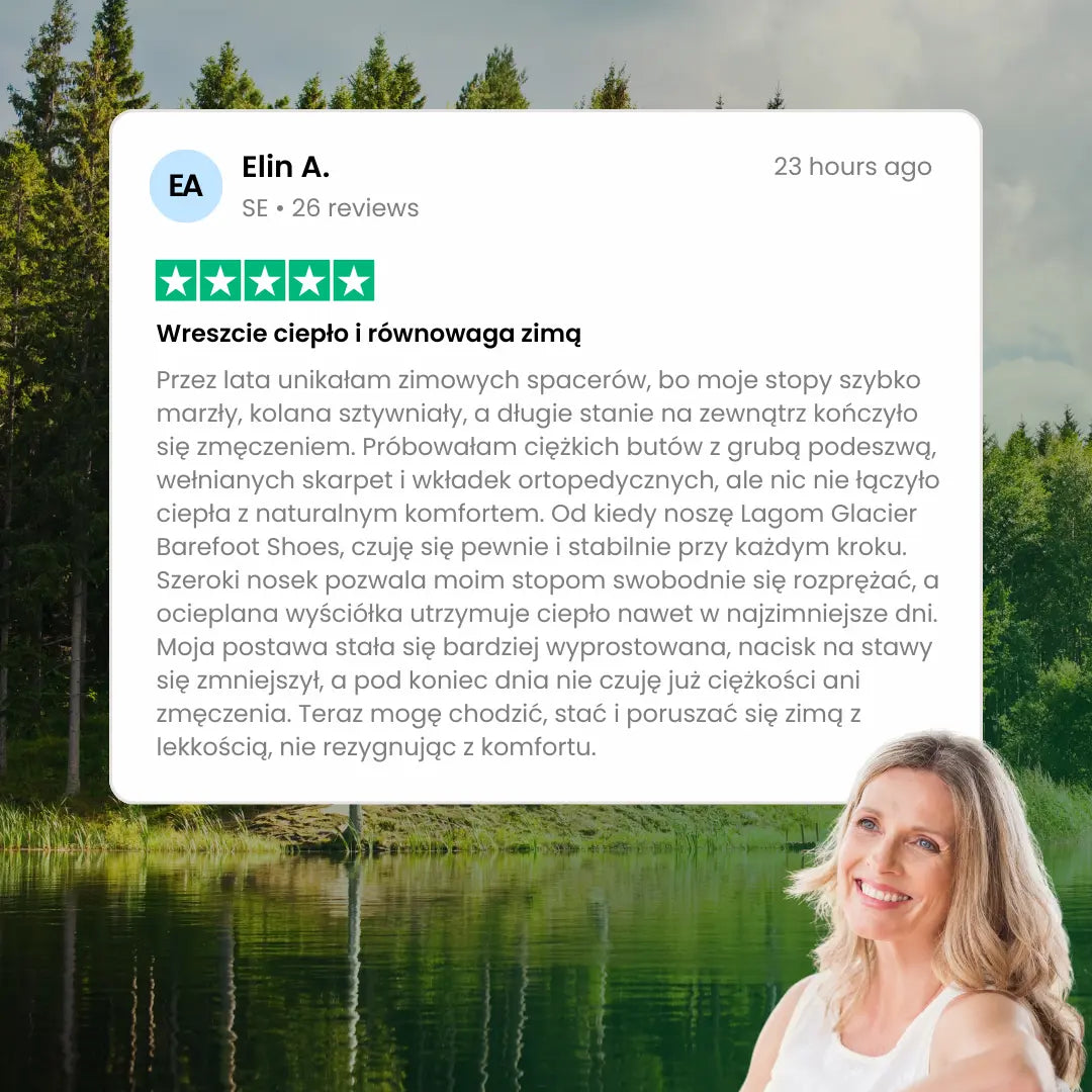 Glacier – zimowe buty Barefoot zapewniające ciepło i stabilność (unisex)